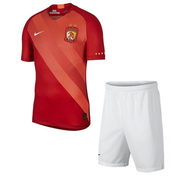 Trikot Evergrande Heim Kinder 2019-20 Rote Weiß